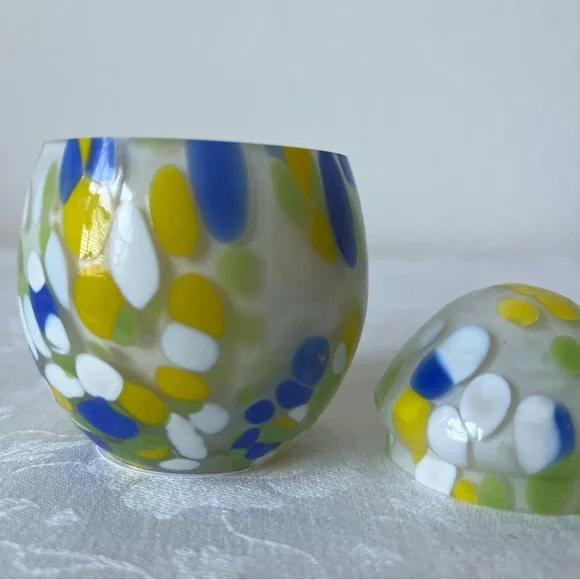 Anthropologie NIB Mini Cheena Egg Fresh White Cashmere & Musk Glass Candle - Picture 8 of 16